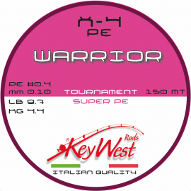 Key West Warrior Tournament Super PE #0.4 0.10mm 150mt X-4 Pink